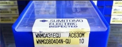10Pcs/Box New Sumitomo WNMG080404N-GU AC630M WNMG431EGU Carbide Inserts Plc ui - Image 1 of 2