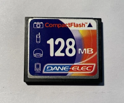 Vintage Dane-Elec 128 MB CompactFlash Memory Card (DA-CF-0128-R) - Image 1 of 2