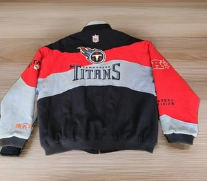 Tennessee Titans NFL AFC Central Puma Jacket On Field Quilted Embroidered VTG - Picture 1 of 24