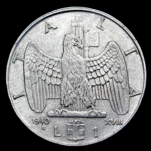 1940 Italy 1 Lira Coin, km77b - Great Coin 🇮🇹 Free Shipping!!!! 💎 💎 - Picture 1 of 5
