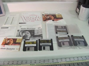Adobe Illustrator 6.0 Macintosh Mac Manuals and Software - CDs & Floppy Discs - Picture 1 of 7