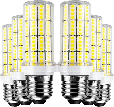 Led Light Bulb 6Pcs 200W Equivalent 2500 Lumen 5000K Cool Daylight White 20W Sup - Image 1 of 4