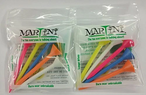 Футболки для гольфа Martini упаковка 5 шт. (в ассортименте) упаковка 2 шт. 3 1/4 СТАНДАРТНЫЕ - Изображение 1 из 1