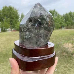 1.93LB Natural Phantom Ghost Clear Quartz Crystal Point gift specimen XAA39-06 - Picture 1 of 24