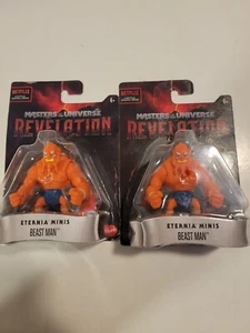 2 Masters Of The Universe Revelation Eternia Minis Beast Man - Picture 1 of 3