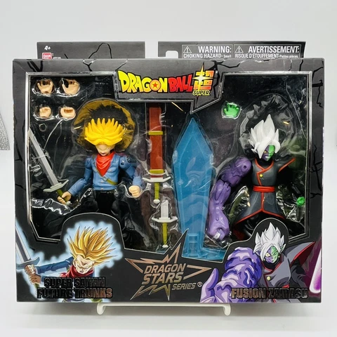DRAGON BALL Z SUPER SAIYAN FUTURE TRUNKS vs. FUSION ZAMASU Figure Bandai NEW!! Cover