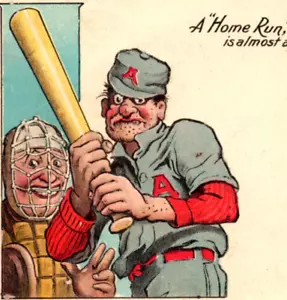 Postal de bateador de jonrones de béisbol 1911  - Imagen 1 de 3