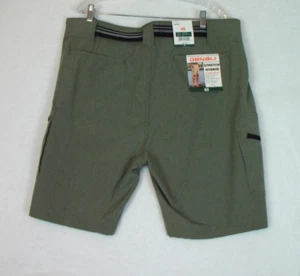 Denali Cargo Shorts Herren Stretch leicht Clip Gürtel meliert oliv Gr. 40 - Bild 1 von 10