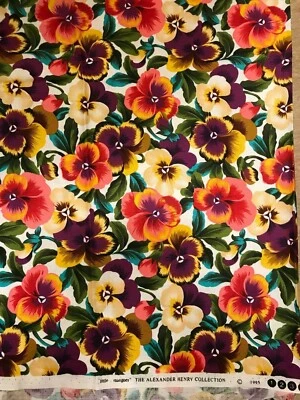 LA COLECCIÓN ALEXANDER HENRY 1995 "Little Mangoes" Tela Floral 43" por 70"  Foto 1 de 4