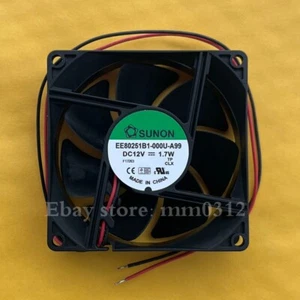 SUNON EE80251B1-000U-A99 8CM 8025 12V 1.7W double ball cooling fan - Picture 1 of 2