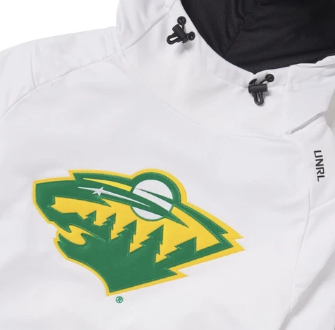 Minnesota Wild UNRL Limited Edition Crossover Hoodie II Size Large Cover