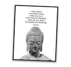 Buddhism Quotes Wall Decor Buddha Inspirational Spa Wall Art Print Meditation 