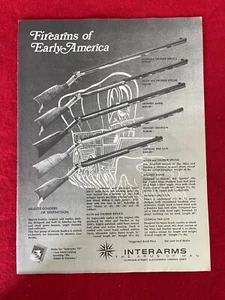 Vintage 1975 Interarms Firearms Muzzleloaders Print Ad - Ad Only - Picture 1 of 7