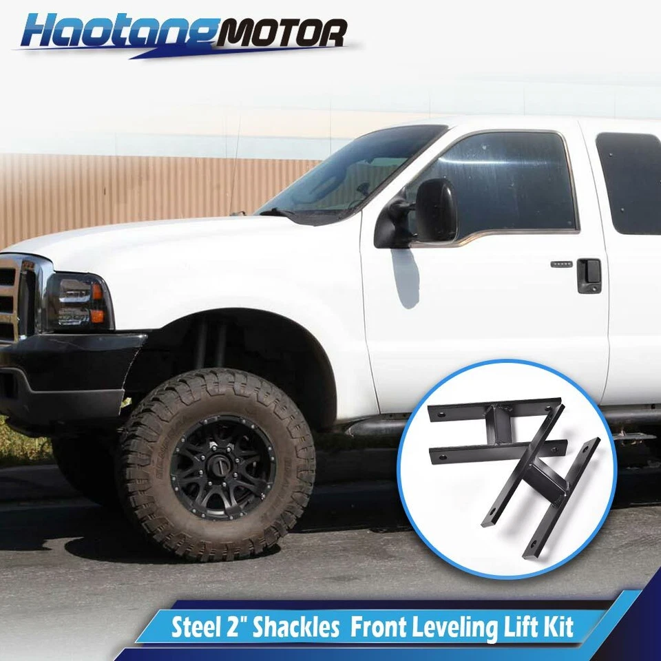 Apto para Ford F-250 F-350 1999-2004 4x4 acero 2" grilletes elevación nivelación delantera Foto 1 de 4