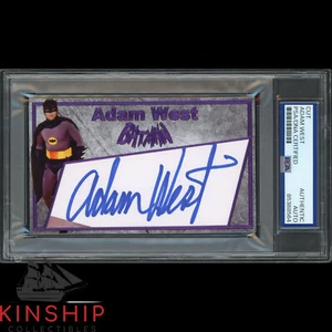 Adam West signed Cut 3x5 Custom Card PSA DNA Slabbed Batman Auto C4125 - Picture 1 of 2