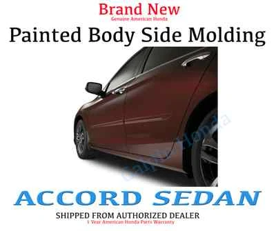 Genuine OEM Honda Accord 4DR Sedan Painted Body Side Molding 2013 - 2017 Foto 1 de 4