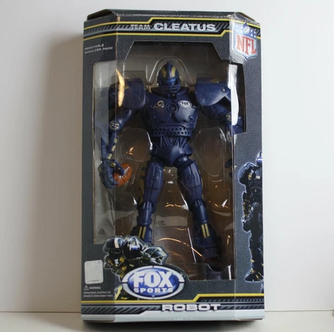 NFL St Louis Rams Team Cleatus 10" Action Figure  NEW in Package Cover