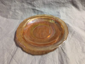 Marigold Carnival Glass, Garland Embossed, Replacement Saucer, 5 3/4" PRE-OWNED  - Picture 1 of 10