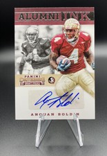 2015 Contenders Draft Picks Alumni Ink Anquan Boldin Florida State FSU Auto