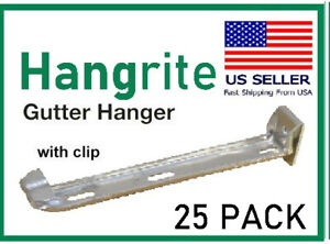 5 inch Hangrite hidden gutter hanger bracket quantity 25 hangers per pack