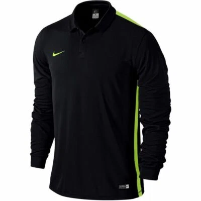 645494 011 Nike Challenge Long Sleeve Men Football Top Black/Volt VENTILATED M - Image 1 of 2