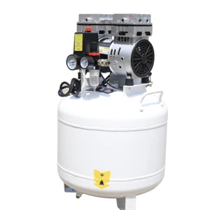 Compressore Aria Elettrico Dentale Pompa Aria Silenziosa Senza Olio 40L 115 PSI Senza Olio US - Foto 1 di 12