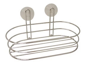 (33795) SOPORTE ESTANTERIA ESTANTE BAÑO PARED VENTOSAS OVAL - Imagen 1 de 1