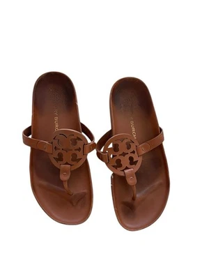 Sandalias para mujer Tory Burch Miller Cloud - camello envejecido, EE. UU. 9 - Vacaciones de viaje Foto 1 de 4