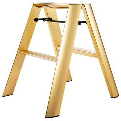 Hasegawa lucano Premium Edition 2-Step Ladder Gold ML2.0-2J Made in Japan - Image 1 of 4