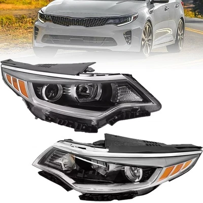 Faros para Kia Optima 2016-2018 2 piezas sin lámpara halógena LED con bombilla derecha y derecha 2017 Foto 1 de 4