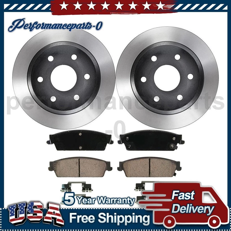 Juego de pastillas de freno de disco trasero rotor de freno de disco para GMC Sierra 1500 2007-2007 Foto 1 de 4