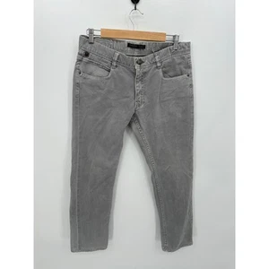 Zara Man Gray Wash Denim Jeans Men Size 31x28 Straight Leg 100% Cotton Mid Rise - Picture 1 of 8