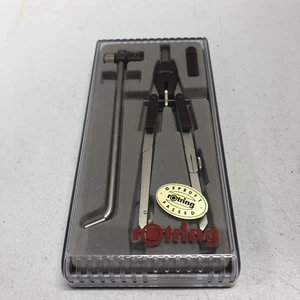 Rotring Centro R 530 116 Zeichenzirkel Quickset mit Verlängerung & Koffer W Germany - Bild 1 von 9