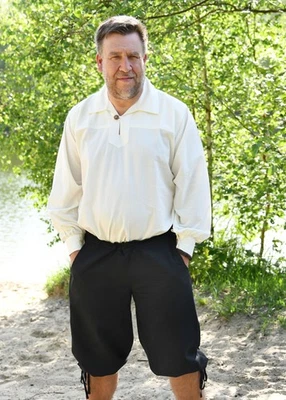 Knickerbocker Jonte, schwarz, Mittelalter Knickerbocker, Mittelalterhose, Kostüm - Bild 1 von 4