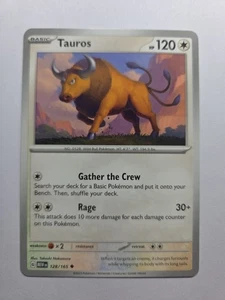 Tauros 151 128/165 Sv: Scarlet And Violet Uncommon Non Holo Near Mint Pokemon - Picture 1 of 2