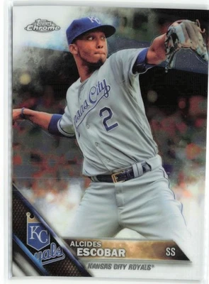 2016 Topps Chrome Alcides Escobar Kansas City Royals #117 - Image 1 of 2