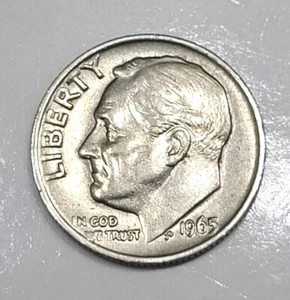 1965 Double Struck Roosevelt Dime - Picture 1 of 24