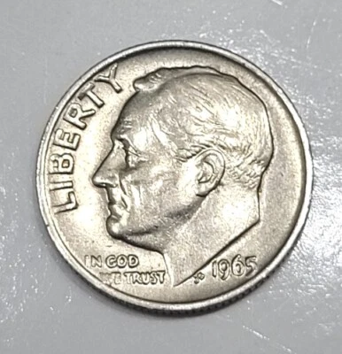 1965 Double Struck Roosevelt Dime - Image 1 of 4