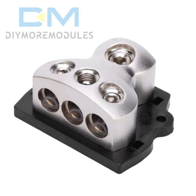 Power Distribution Block Connector 1*0GA In 3*4GA Out for Car Audio Amp Splitter - Image 1 of 4