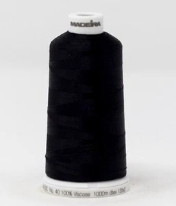 Madeira Classic Rayon 40, #1009 SAPPHIRE BLACK 1000m Embroidery Thread - Imagen 1 de 1