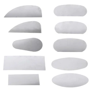 10PCS Pottery Clay Steel Scraper For Polymer Steel Cutter Ceramic Serrated Tools - Picture 1 of 7