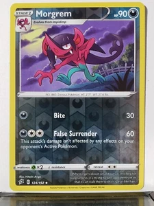 REVERSE HOLO Morgrem 124/192 NM Rebel Clash Pokemon Card $2 Combined Shipping - Picture 1 of 3