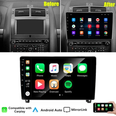Rádio estéreo 9" Android 11.0 GPS 2+32GB para 2004-10 Peugeot 407 carplay sem fio - Imagem 1 de 4