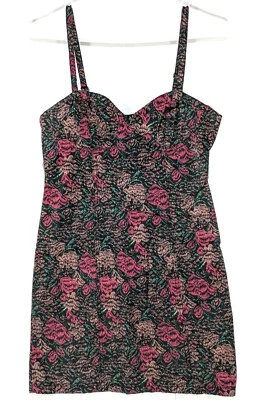 Mini Vestido Insight Smokin Barrels Rojo Negro Rosas Talla 4 Foto 1 de 4