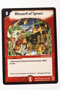 Duel Masters Blizzard of Spears #37 DM-09 raro inglese quasi nuovo - Foto 1 di 2