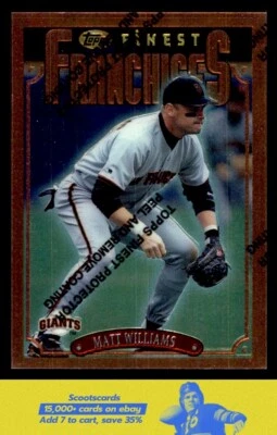 1996 Finest Franchises Matt Williams card #342 San Francisco Giants - Image 1 of 2