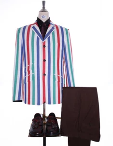 Boating Blazer | Red and Green Striped Blazer - Picture 1 of 6