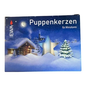 Puppenkerzen weis 20 Stück 10x65mm Erzgebirge EWA  Deko Kerzenhalter Ganzjährig - Bild 1 von 3