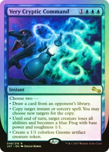 MTG FOIL Very Cryptic Command (Dibujo) - Inestable #49c - Imagen 1 de 1