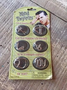 Mind Twisters Brain Boggling Puzzles toys fun kids adults teens car games gift - Picture 1 of 1